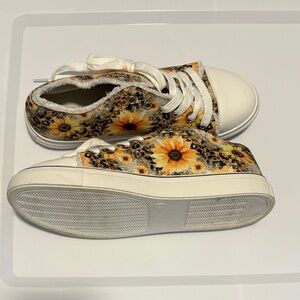 Floral Canvas Sneakers